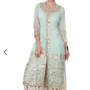 Sky blue long kurta/tunic top
